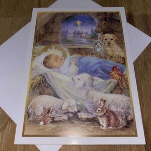 Sisters of Francis‎ of Assisi Holy Child and Animal Christmas Greetings Card